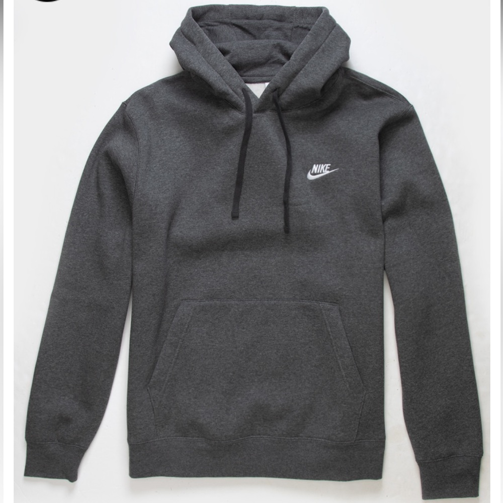 NIKE Men’s Dark Gray Fleece Hoodie